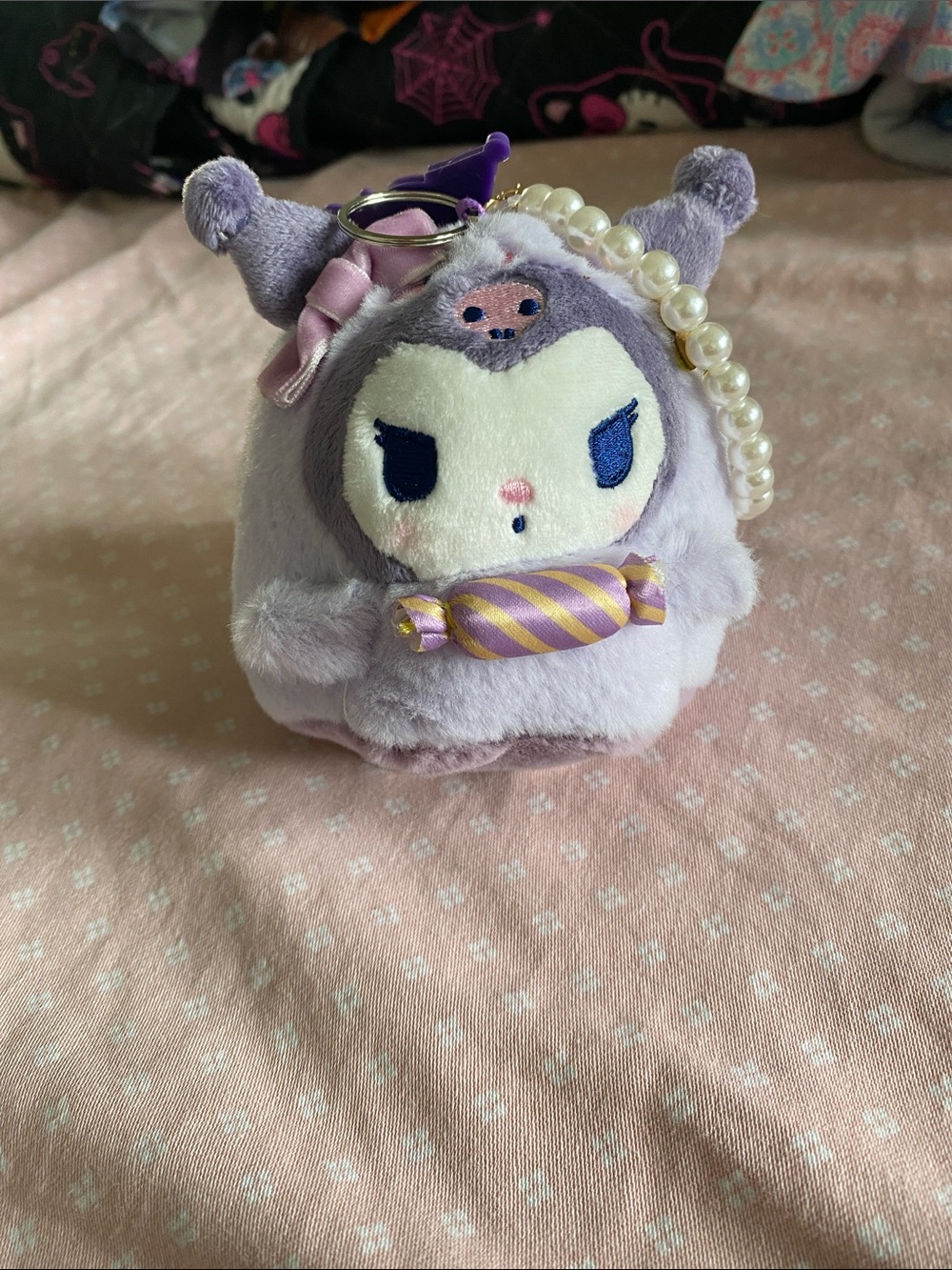 NWT Handmade Kuromi Junk Keychain🖤